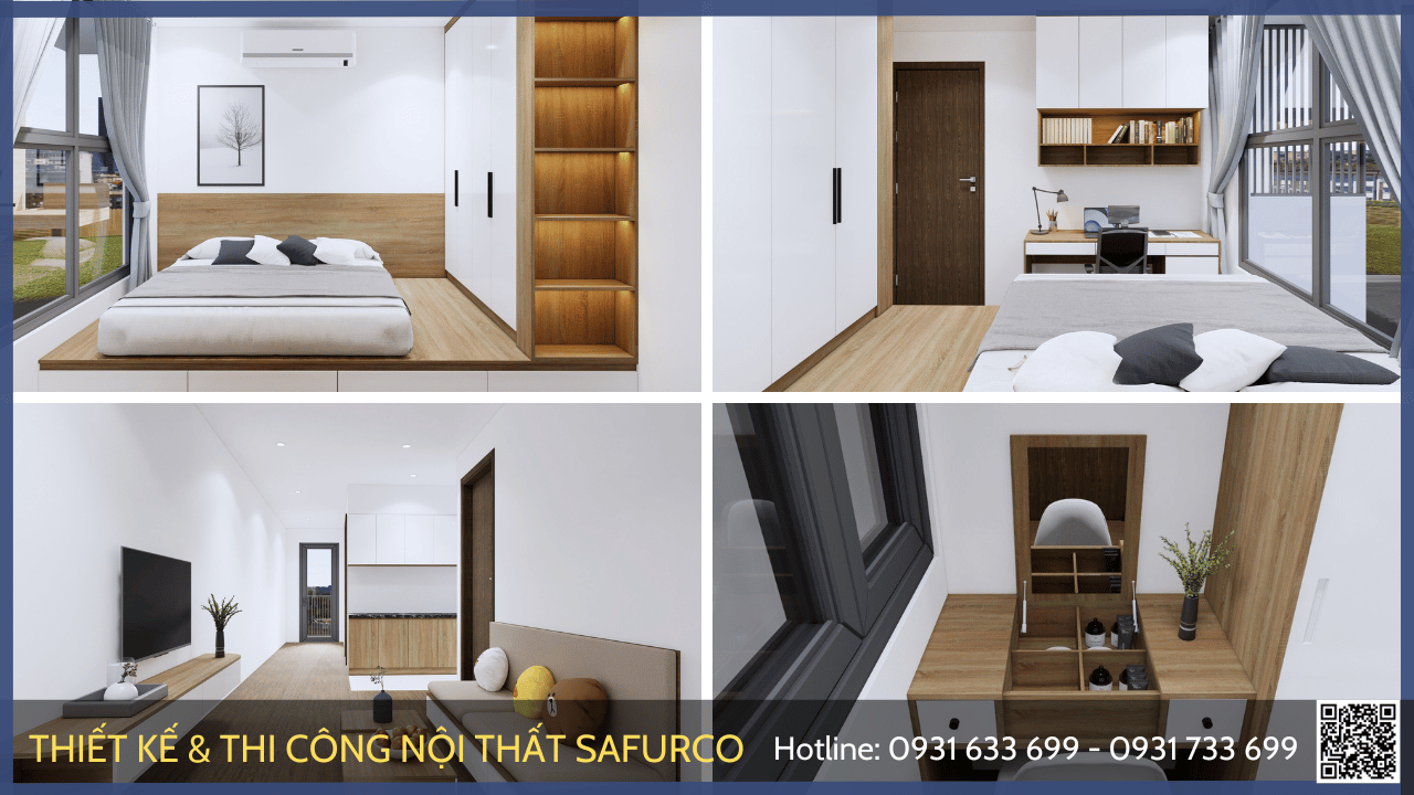 Thi công căn hộ anh Tùng full nội thất: 60 triệu đồng