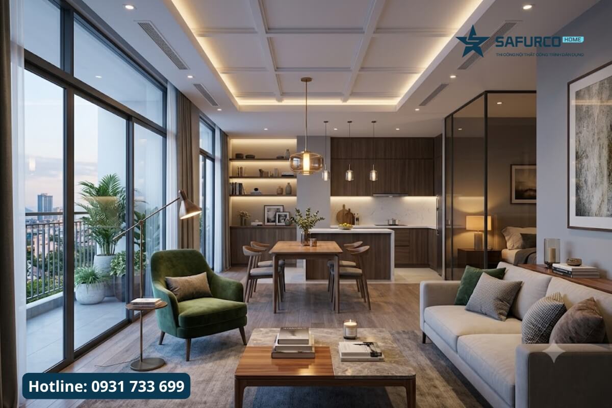 Thiết kế thi công căn hộ chung cư Đà Nẵng - Nâng tầm không gian sống 2 Thiết kế thi công căn hộ chung cư Đà Nẵng