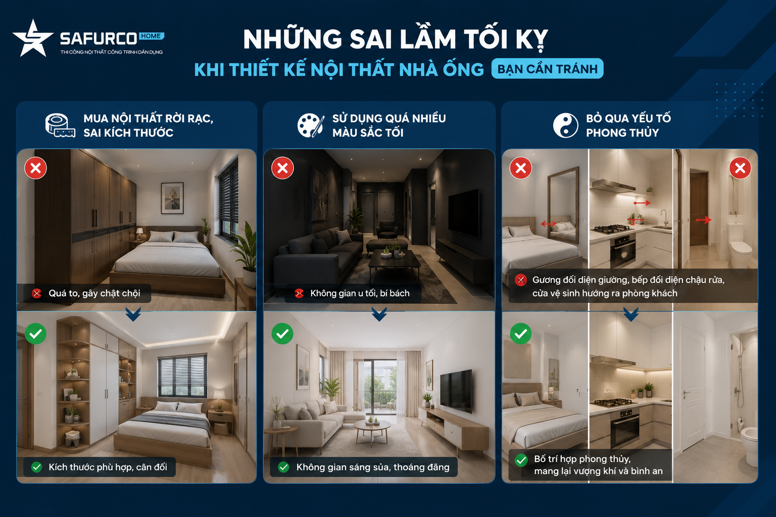 Nhung Sai Lam Toi Ky Khi Thiet Ke Noi That Nha Ong Ban Can Tranh safurco