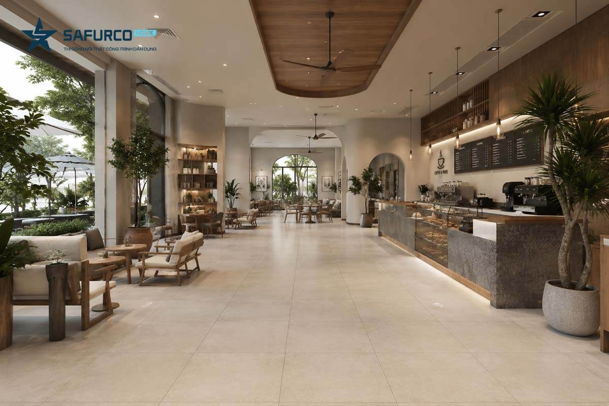 Safurco thi công nội thất nhà hàng quán cà phê trọn gói giá rẻ 2 Thiết kế thi công nhà hàng quán cà phê