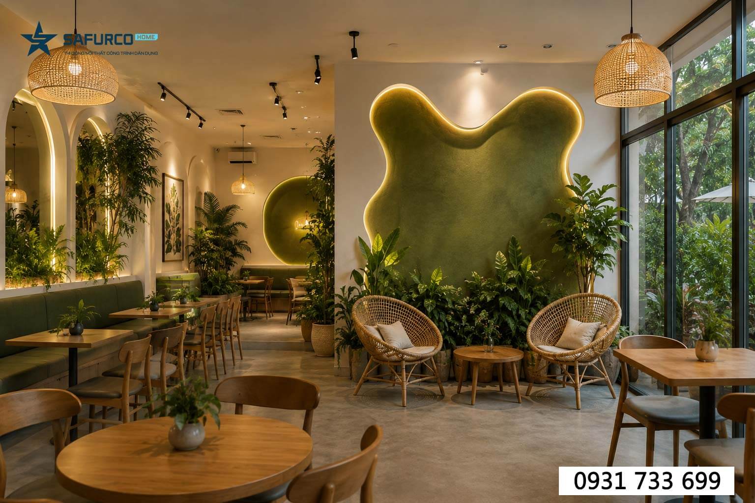 Safurco thi công nội thất nhà hàng quán cà phê trọn gói giá rẻ 4 Thiết kế thi công nhà hàng quán cà phê