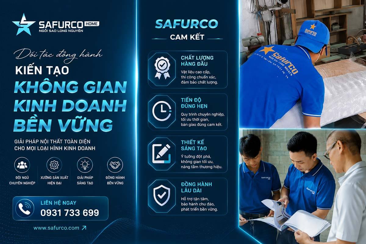 Safurco thi công nội thất nhà hàng quán cà phê trọn gói giá rẻ 5 Thiết kế thi công nhà hàng quán cà phê