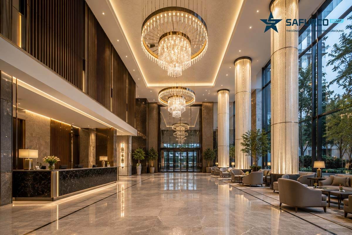 Thiết kế thi công nội thất khách sạn homestay
