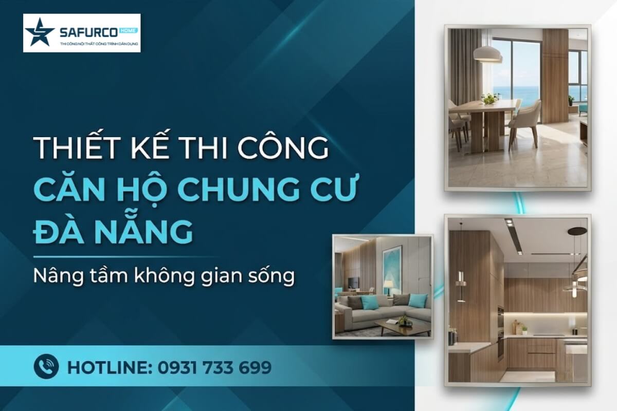 Thiết kế thi công căn hộ chung cư Đà Nẵng - Nâng tầm không gian sống 1 Thiết kế thi công căn hộ chung cư Đà Nẵng